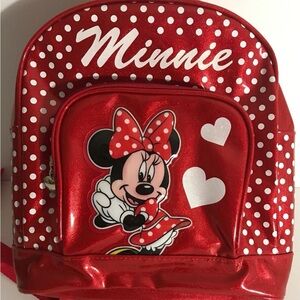 Minnie Mouse Red Polka Dot Kids Backpack